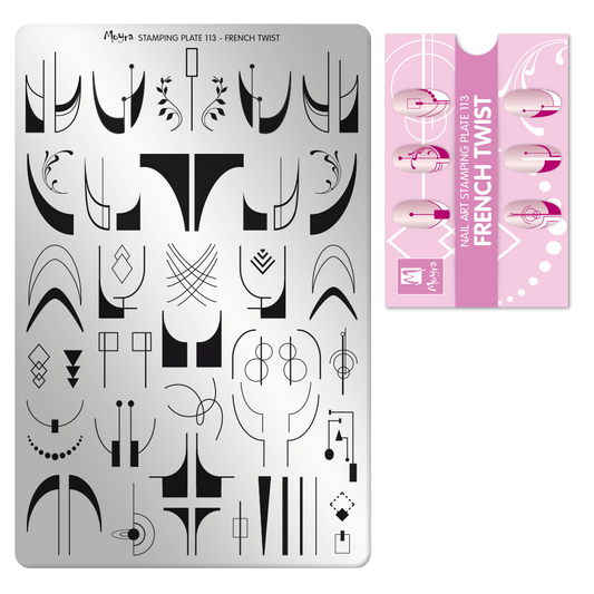 **Stamping Plate 113 French Twist