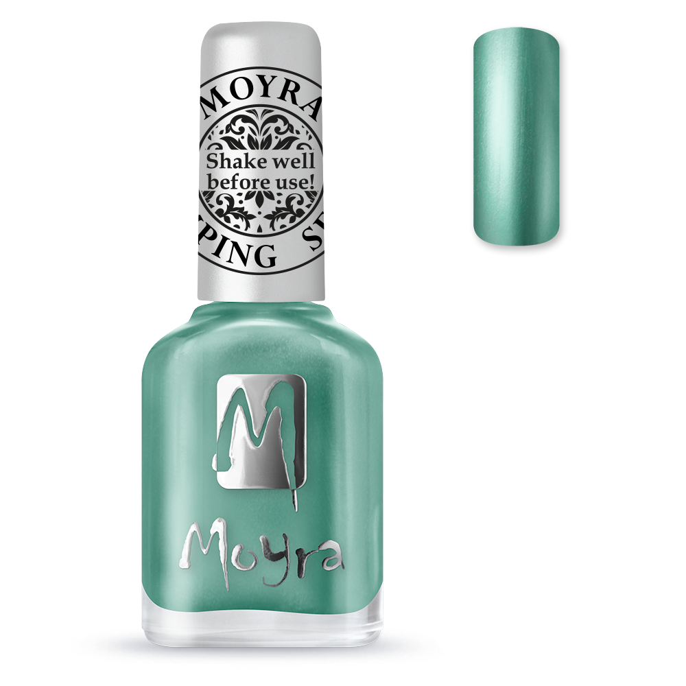 *Stamping Nail Polish - Chrome Green SP27