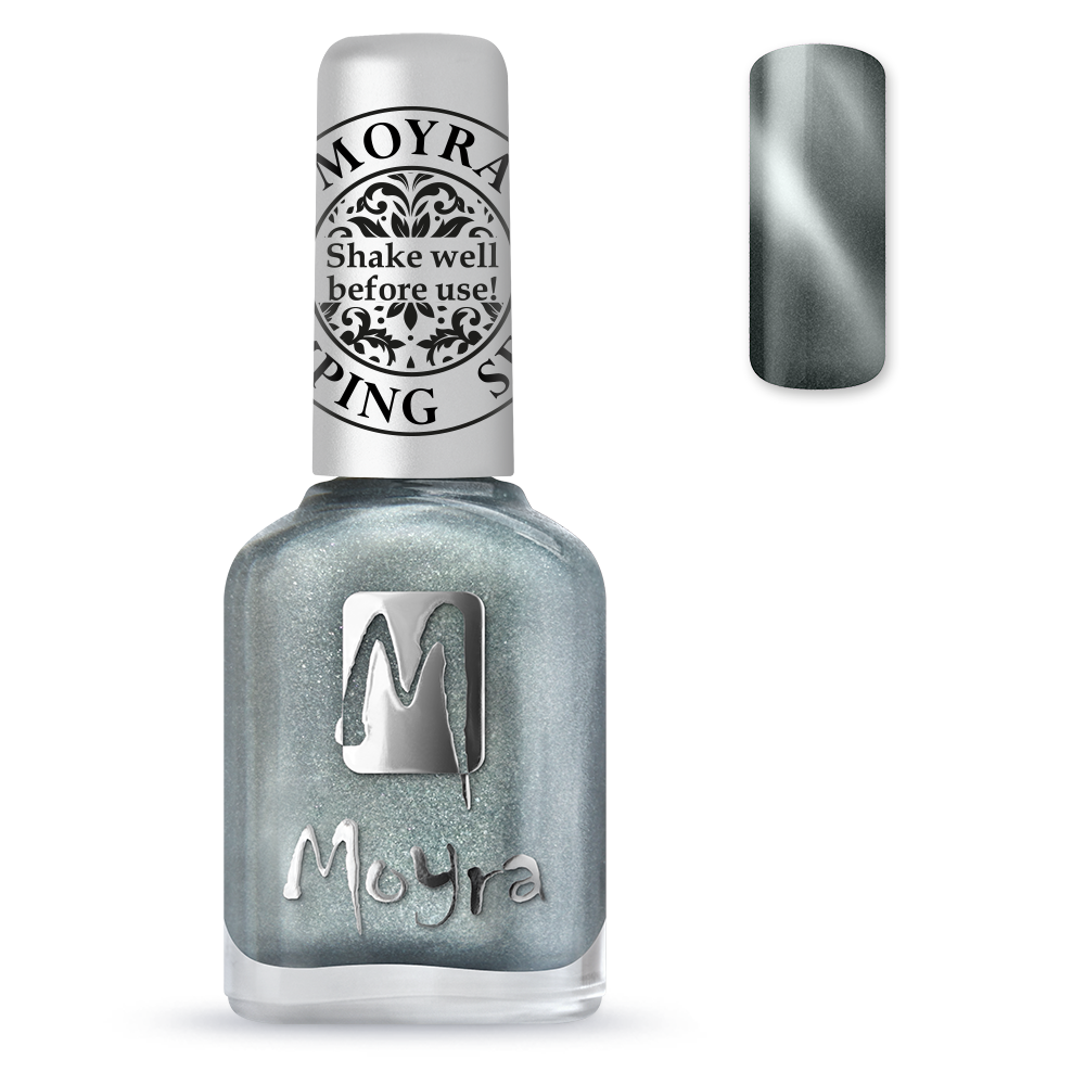 **Stamping Nail Polish - Cat's Eye Magnetic Silver SP30