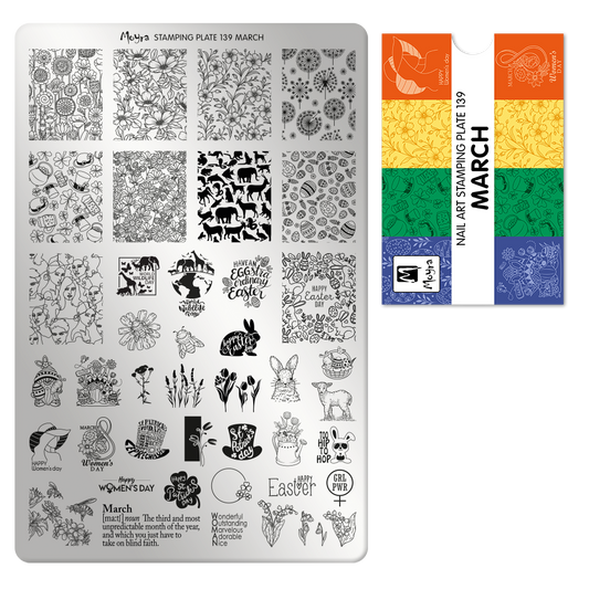 **Stamping Plate 139 March & Optional try on plate sheet
