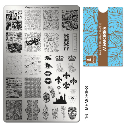 **Stamping Plate 16 Memories