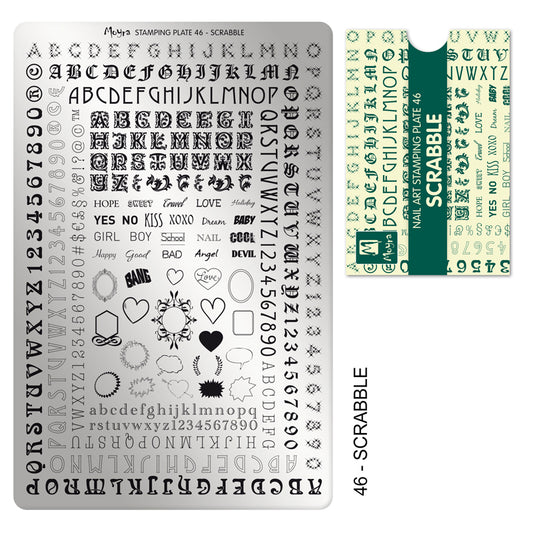 **Stamping Plate 46 Scrabble